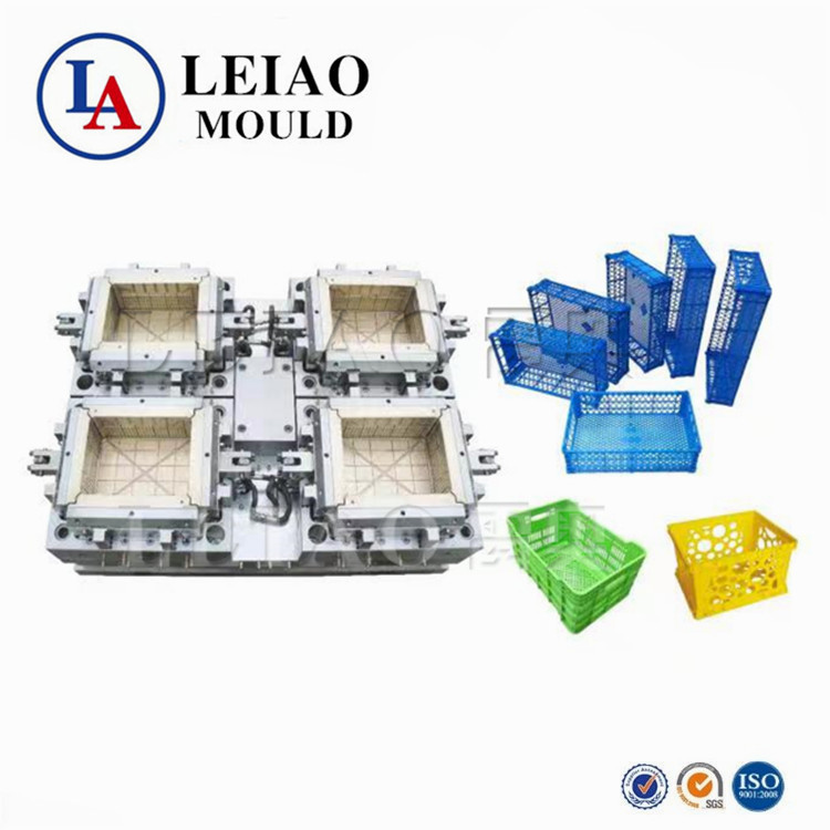 Plastic Injection Mould for Agriculture Vegetable Beer Fruit Bottle Basket Turnover Box Crate Storage Manufacturer